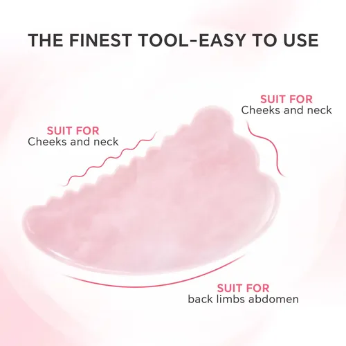 Juego De 4 Masajeadores Meridessa Jade Roller Y Gua Sha