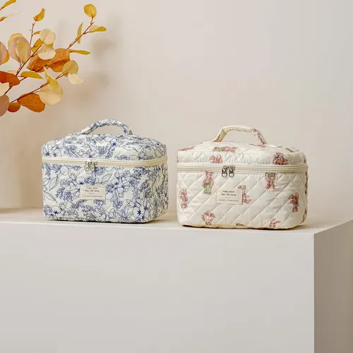 Uekeboag Bolsa De Maquillaje Acolchada De Viaje Para Mujer,
