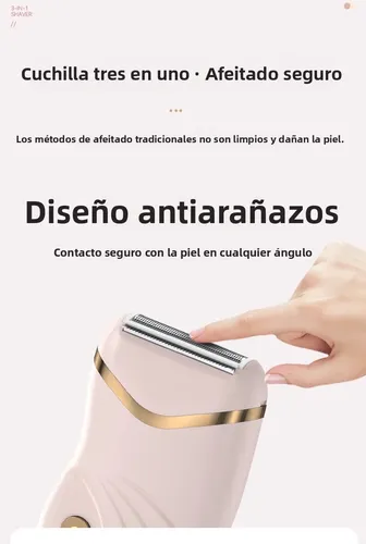 Depiladora Eléctrica Para Vello Axilar Pélvico Y Corporal