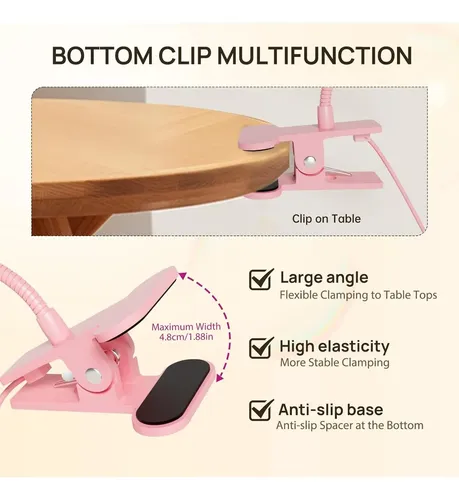 Lámpara De Uñas Uv Led Aoraem Rosa Con Control De Pie