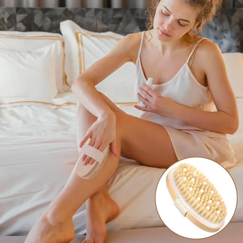 Set 10 Cepillos Exfoliantes Cuerpo Cerdas Naturales Masaje