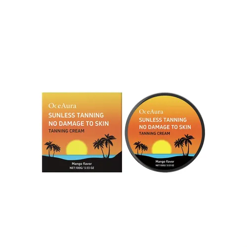Crema Corporal Bronceadora De Mango Oceaura, Fórmula Suave A