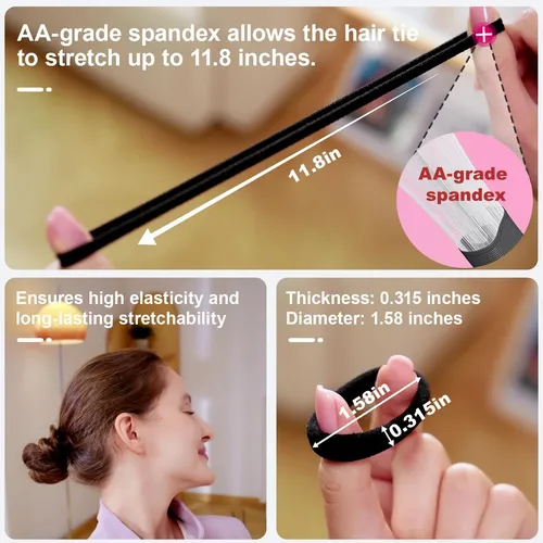 Cintas Para El Cabello Grueso, No Dañan, No Se Enganchan, Ta
