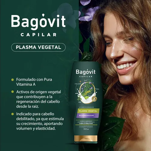 Rutina Completa Bagóvit Capilar Plasma Vegetal Regenerador