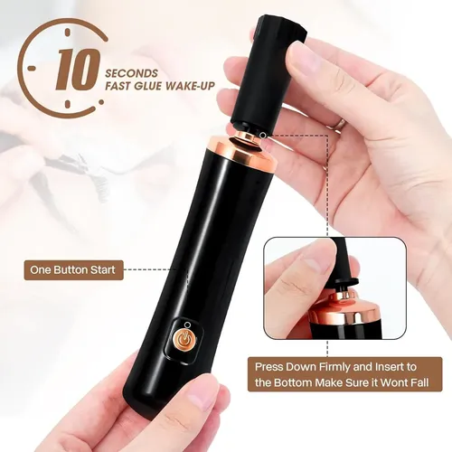 Mezclador De Pegamento Para Extensiones De Pestañas, Gel Elé Negro