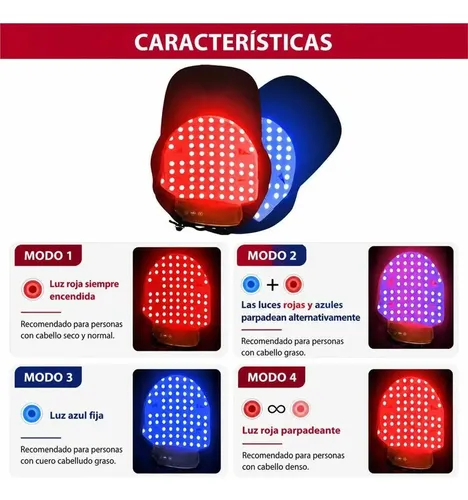 Tratamiento Capilar Led Portátil Reduce Caída Promueve