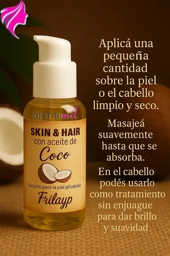 Pack Frilayp de Sérums Capilares y Aceites para Piel con Argán y Coco
