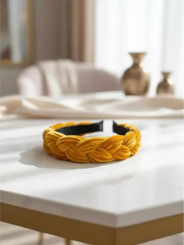 Vincha Diadema Trenza Trenzada Velvet. Última Moda