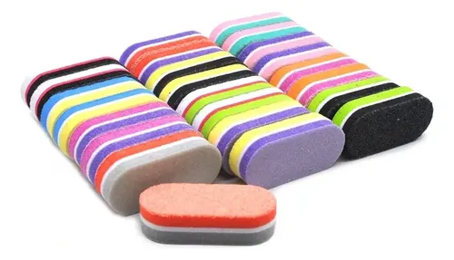 Lima Sponge Mini Para Manicura Pedicura Nails X10