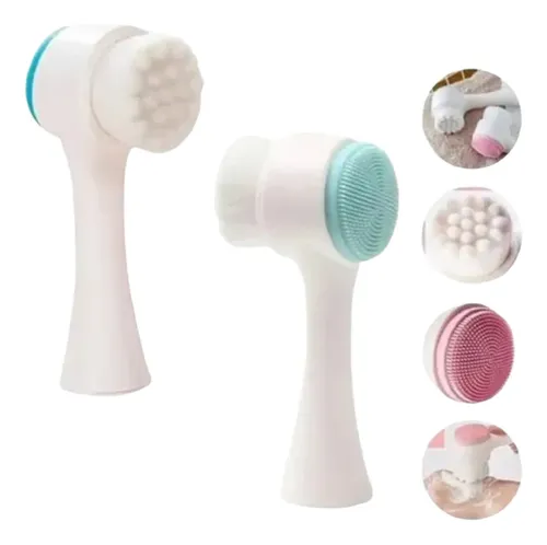 Cepillo De Limpieza Esponja Facial Masajeador Exfoliante