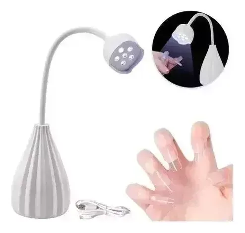 Lámpara Led Uv Flexible Para Uñas Profesional