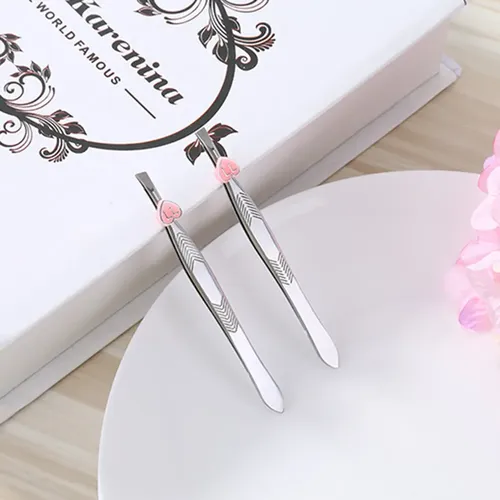 Pinza Para Cejas De Acero Inoxidable, Pinzas Para Depilar Ce