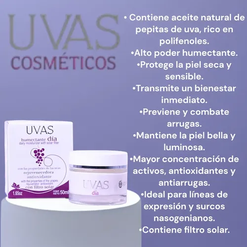 Uvas Crema De Dia Premiun Concentrada 50ml. Carmen Suain