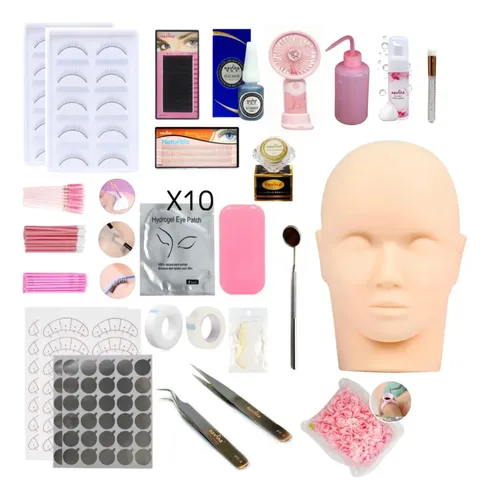 Kit Insumos Basico Lashista Inicial Extensiones De Pestañas