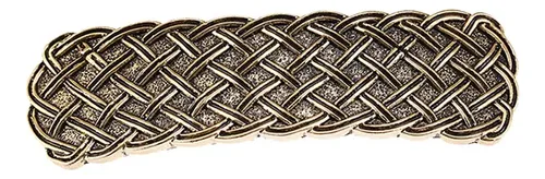 Pinza De Pelo De Barra De Trenza Celta, Gran Pasador Oro Hz