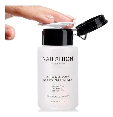 Removedor De Esmalte Sin Acetona Nailshion 160 Ml Rápido