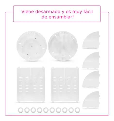 Organizador Acrílico Giratorio Maquillaje Multiuso Baño