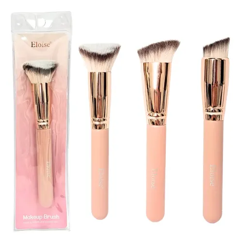 Brocha Para Maquillaje Kabuki Base Rubor Contorno X1 Unidad