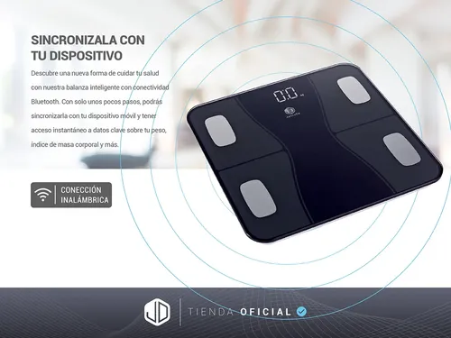 Balanza De Baño Jd If2064 Personal Inteligente Digital Negro