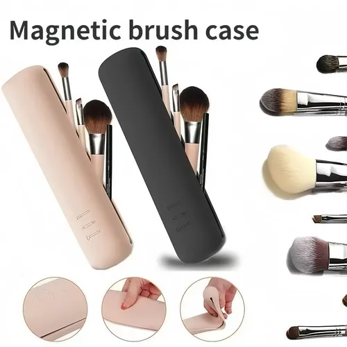 Estuche Porta Brochas Maquillaje Silicona X3 3-piece Set