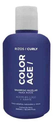 Shampoo Micelar Para Rizos Coco Y Karité Color Age X300ml