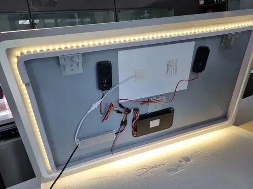 Espejo Inteligente 120×75 Bluetooth, Led, Reloj Desempañador