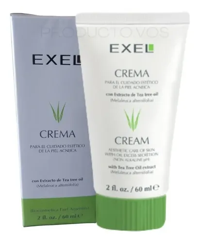 Crema Hidratante Con Color Tratamiento Acne Piel Grasa Exel