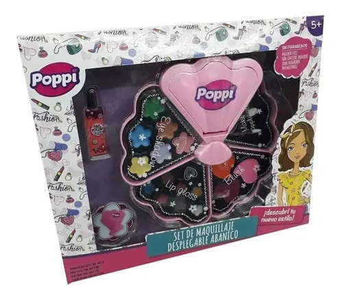 Poppi Set Maquillaje Desplegable Abanico Int S21517s-1 Sudam
