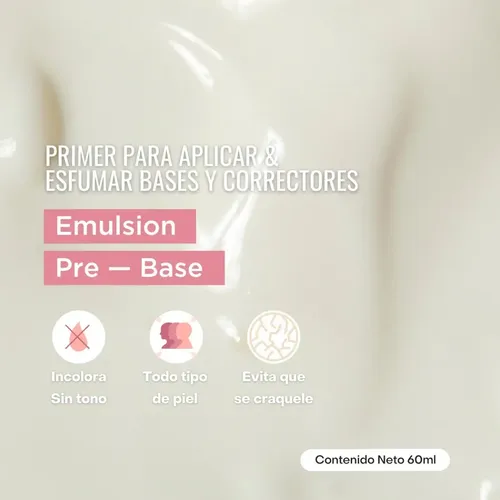 Prebase Maquillaje Regina Crema Sin Color Larga Duración 60ml Rostro