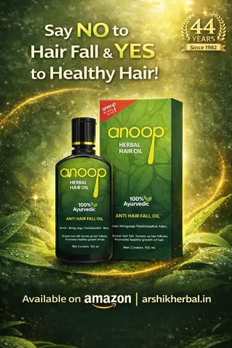 Aceite Para Cabello Anoop Herbal 100ml Ayurvédico