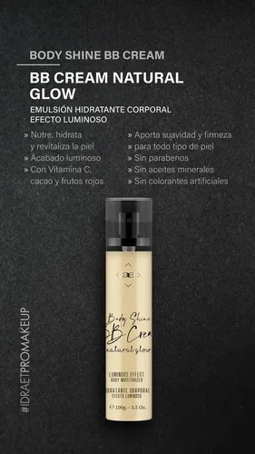 Bb Cream Brillo Corporal Hidratante Body Shine 100gr Idraet
