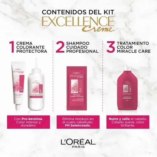Kit Tintura Excellence Creme Tono 6.34 Chocolate