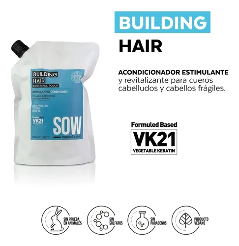 Acondicionador Recargable Building Hair 1000ml