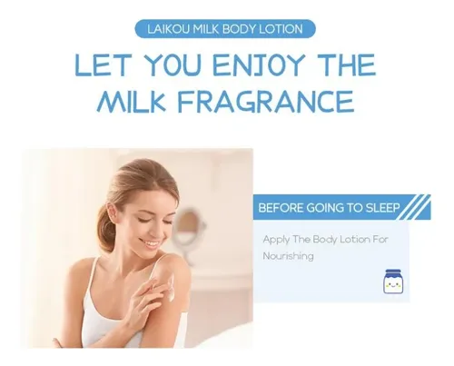 Loción Corporal Hidratante Laikou Milk, 120 G, Mejora La Opacidad
