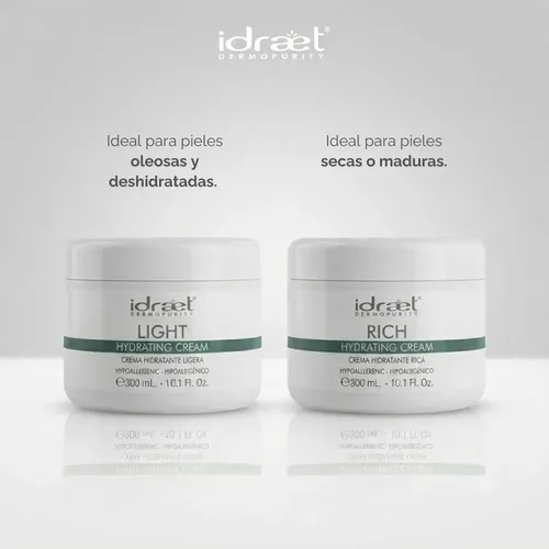 Crema Facial Hidratante Rich Termal Piel Seca 300g Idraet