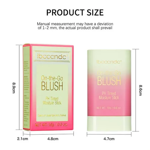 3 Coral Orange Blush Stick Para Looks Juveniles