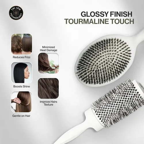 Set De Cepillos Para El Cabello Cocco K-tech Aura, Kit De 4