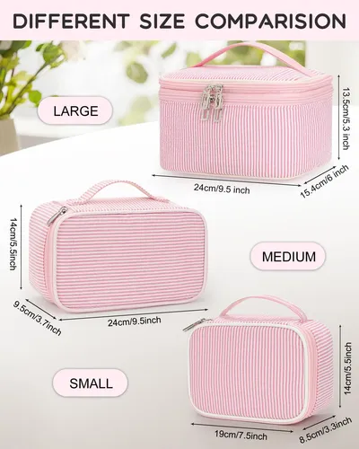 Relavel Bolsa De Maquillaje Grande, Bolsa De Cosméticos Port