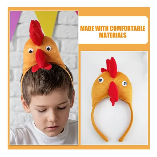 Cintas De Pelo Gallo Niñas Diademas Caricatura Pascua