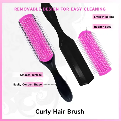 11 Pcs Hair Brush Set, Cepillo Para Desenredar El Cabello Y