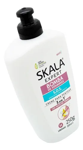 Skala Bomba Vitaminas Crema Peinar Protector Termico Vegano