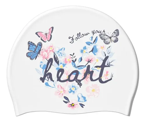 Gorro De Natación Flower Para Cabello Largo Para Mujer