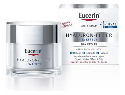 Eucerin Hyaluron-filler Crema Día Piel Seca Fps 15 X 50 Ml