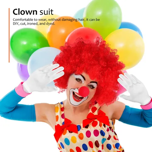 Peluca Afro Payaso Colores Arcoíris Disfraz Fiesta