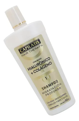 Capilatis Shampoo Con Acido Hialuronico + Colágeno 350ml