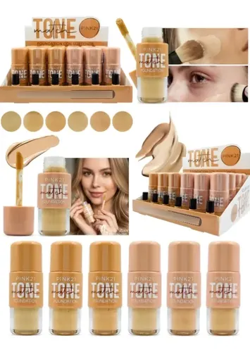 Base Foundation Match Tone Pink21 Subtone Calido O Frio