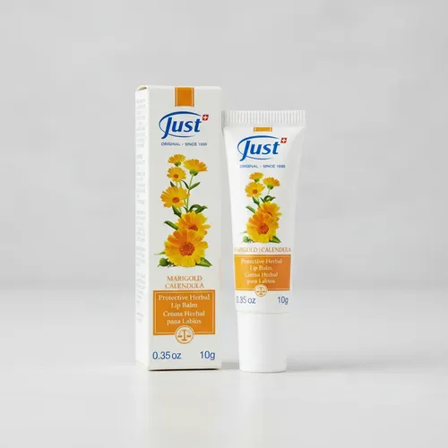 Just Crema Herbal Para Labios De Calendula De 10 Grs.