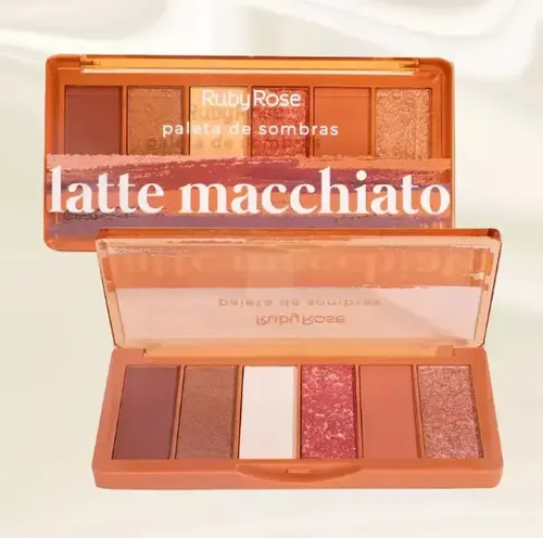 Paleta 8 Sombras Tonos Cafe Mixtas Latte Macchiato Ruby Rose