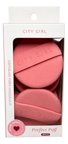 Esponjas De Maquillaje City Girl Perfect Puff 4 Unidades