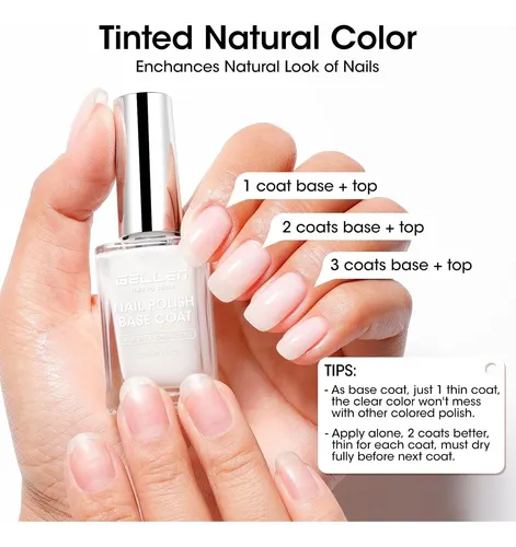 Base Coat Translúcido 4 En 1 Gellen A07 Milky White